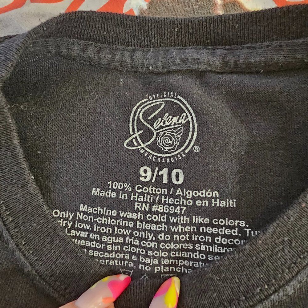 Selena Cotton Tee Shirt Sz 9/10 - Picture 3 of 3